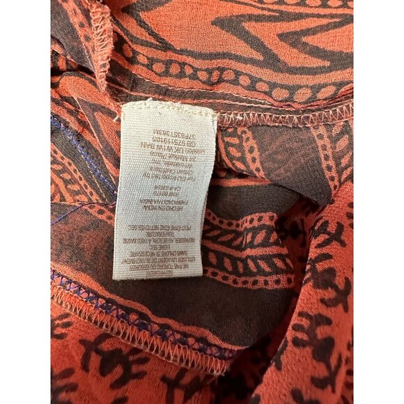 Free People Women’s Feather In The Wind Sheer Print Beaded Tunic Size M - Picture 11 of 12